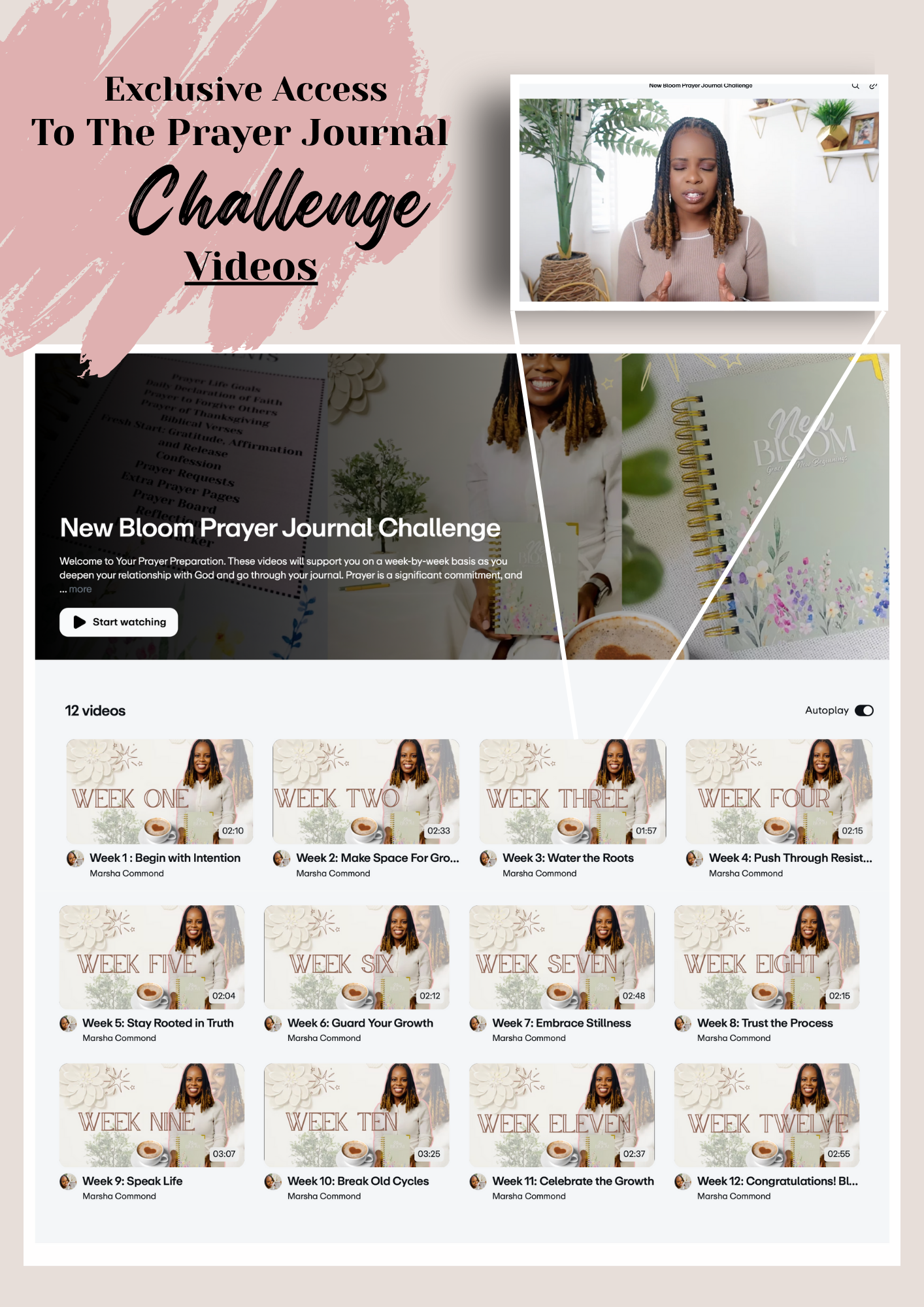 New Bloom Prayer Journal — A Guided 12-Week Journey to Healing, Faith & Prayerful Growth