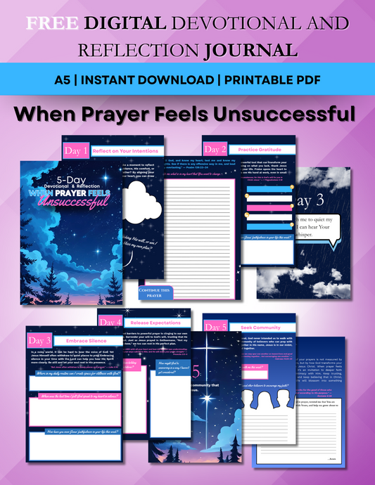 When Prayer Feels Unsuccessful: A Free 5-Day Digital Devotional for Hope and Motivation